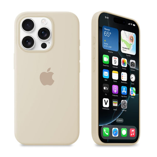 iPhone Silicone Case (Antique White)